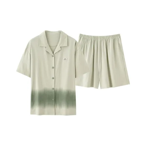 JINXU Pajama Set Women's Light Green