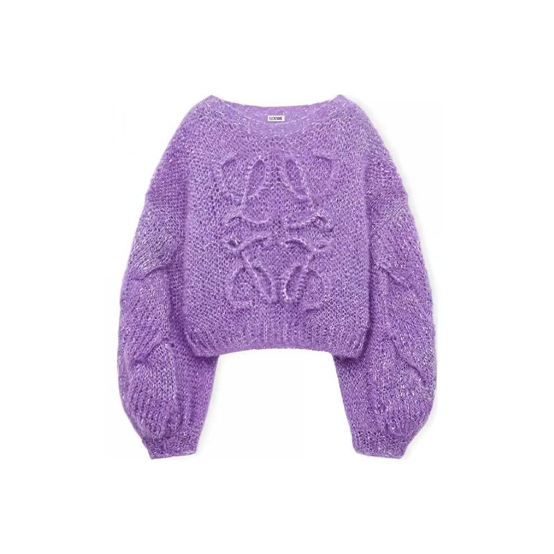 LOEWE Anagram Sweater 'Lavender'-0