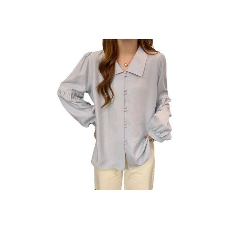 Tonlion Shirt Women's Dusty Blue-0