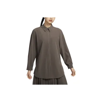 Nike Dri Fit Shirt Women's Stone Gray/Baroque Brown