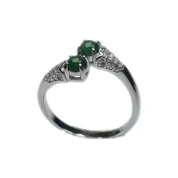 PUPAN Ice Glutinous Jadeite Rings Women's