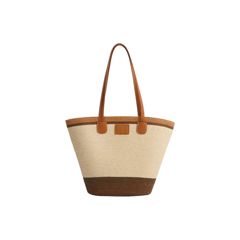 YZUE Woven Tote Bag, Shopping Bag, Underarm Bag, Shoulder Bag Women's Multicolor-13