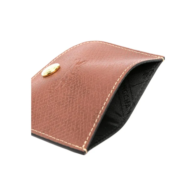 LONGCHAMP Épure Logo embossed Leather Cardholder-4