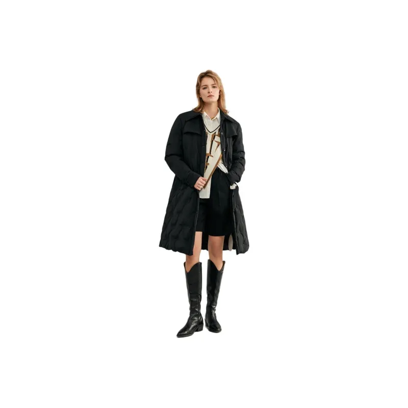 ELLE Down Jackets Women's Black-0
