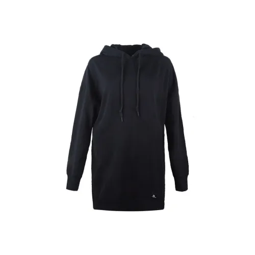 Converse Essentials collo Hoodie Dress Sweatshirt Women's Black