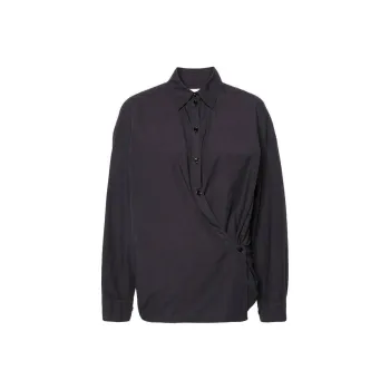 Lemaire Twist-Detailed Button-Up Shirt