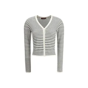 MaxMara Trieste V Neck Striped Cardigan