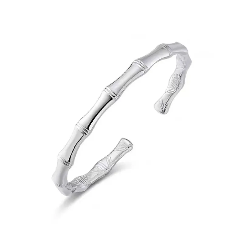 HAOYINFANG 999 Fine Silver Sterling Silver Bracelets Women's-0