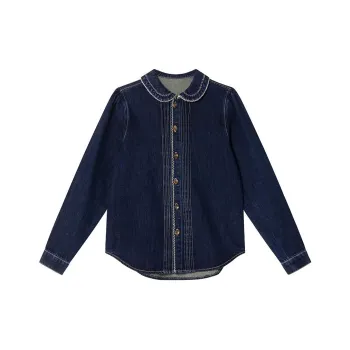 Hello Canon Shirt Women's Denim Blue