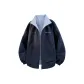 Navy Blue Plaid Reversible