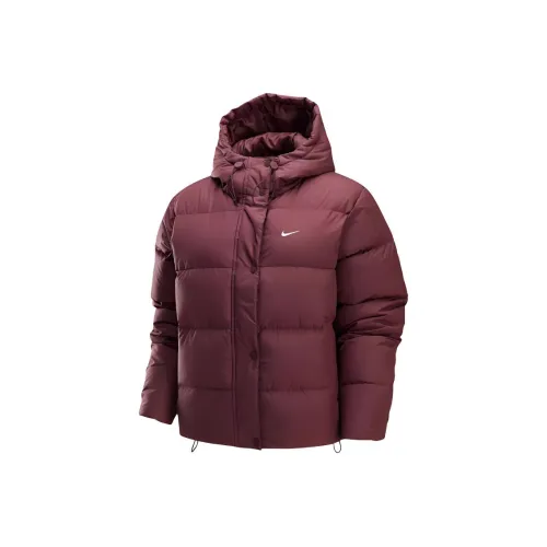 Nike Therma FITSportswear Metro Down Jacket Women's Red Brown