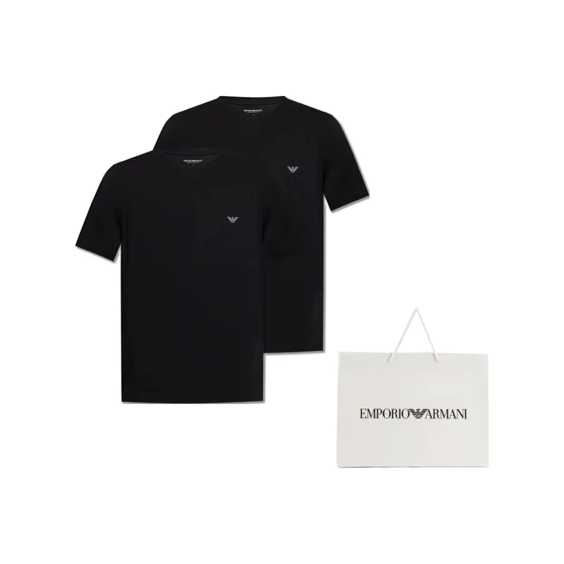 EMPORIO ARMANI Two Pack Of Underwear T Shirts-1