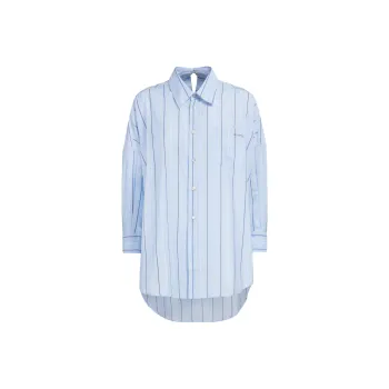 MARNI Logo Embroidered Striped Shirt
