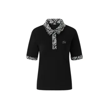 KARL LAGERFELD Polo Shirt Women's Black
