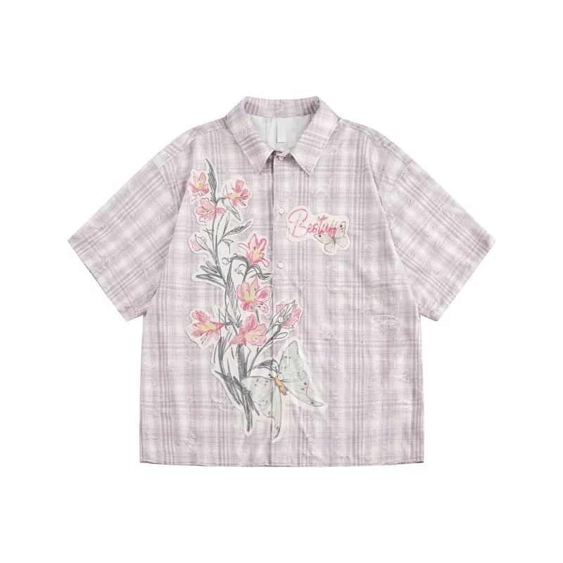 VINMUK Shirt Unisex Pink Purple-0
