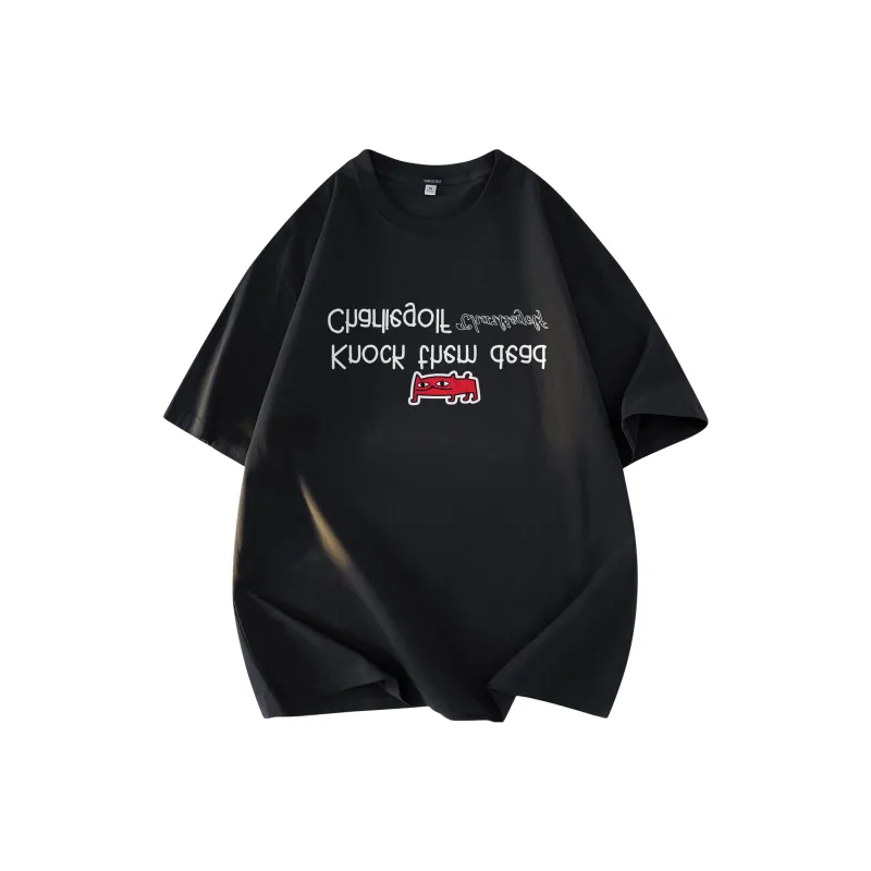 CHARLIE GOLF x KYLE'SBOX CAT T Shirt Unisex Black-0