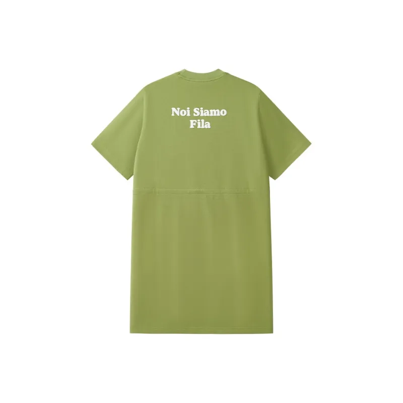 FILA FUSION LIFE Short Sleeved Dress Women's Lizard Green GN-1