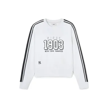 MLB SS24 New York Yankees Sweatshirt Women's Light Heather Gray