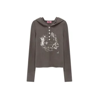 CHUU T Shirt Women's Elephant Gray