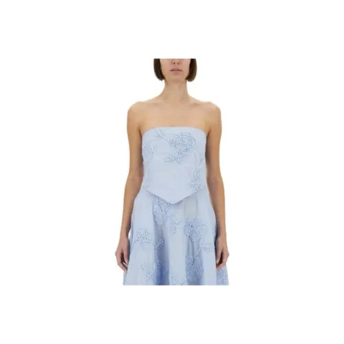 Rotate Floral appliqué Scarf Top