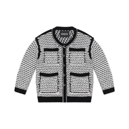 SMFK Jacket Women's Black White Cloud