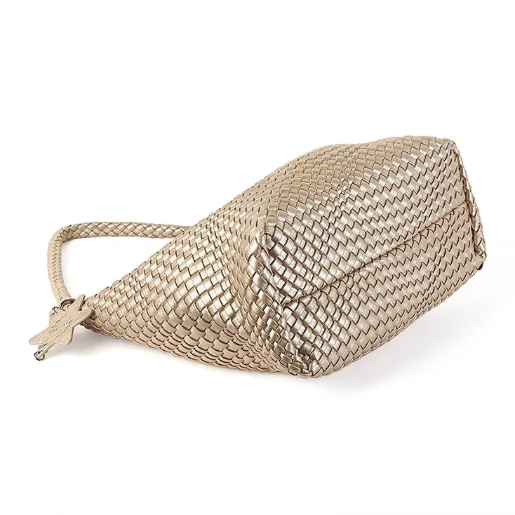 TUCANO PU Shoulder Bag Regular Women's Champagne Gold/Moonlight Silver-5