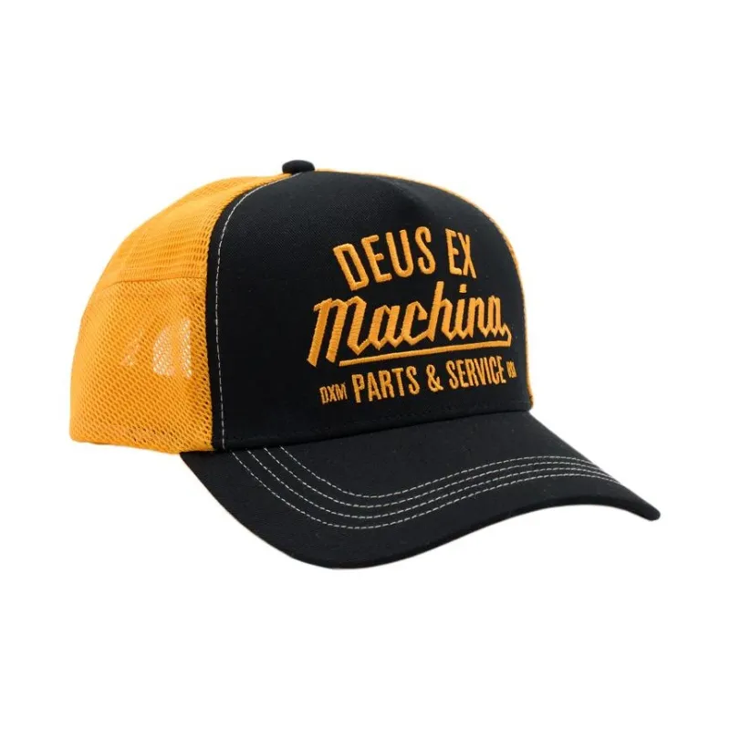 Deus Ex Machina Cotton Twill Baseball Caps Unisex Black-0