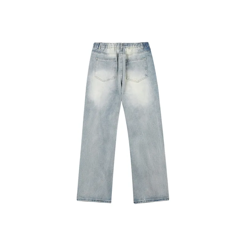 Fashion Versatile Jeans Unisex Blue Shades-1