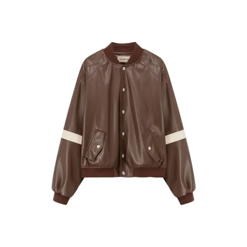 NO ONE ELSE Jackets Unisex Red Brown