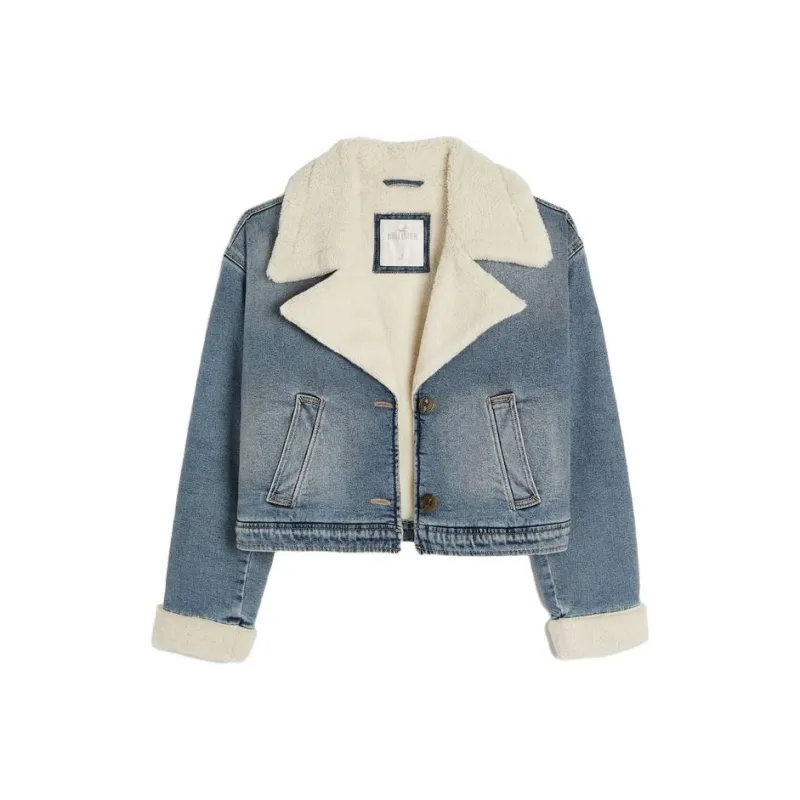 Hollister Jackets Women's Denim Blue 278-0
