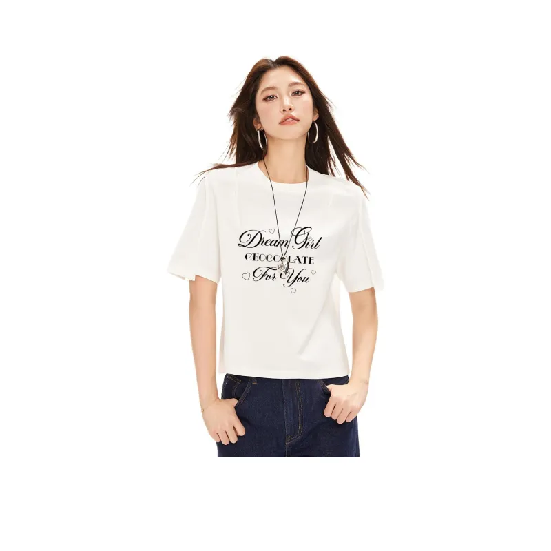  CHOCOOLATE Regular T Shirt Women's WHX/White-0
