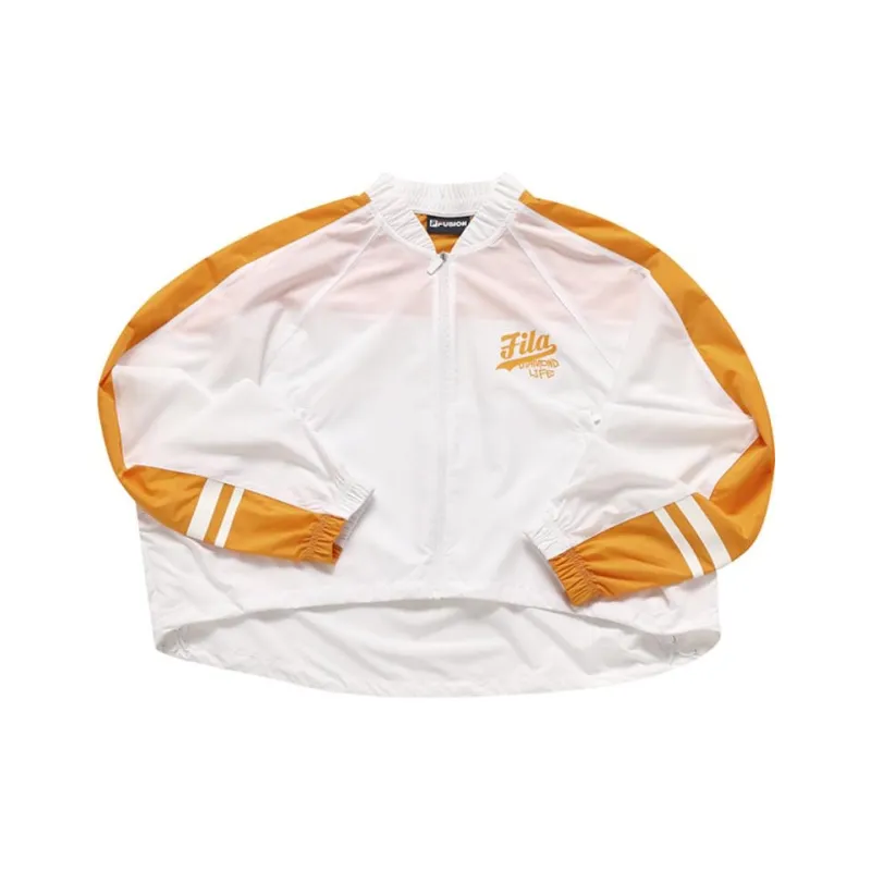 FILA FUSION BASEBALL Series Jackets Women's Orange-0