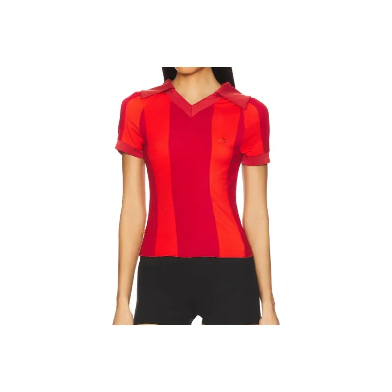 Miaou Polo Shirt Women's Red Orange-0