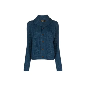 Ralph Lauren Rrl Shawl collar Cable knit Cardigan