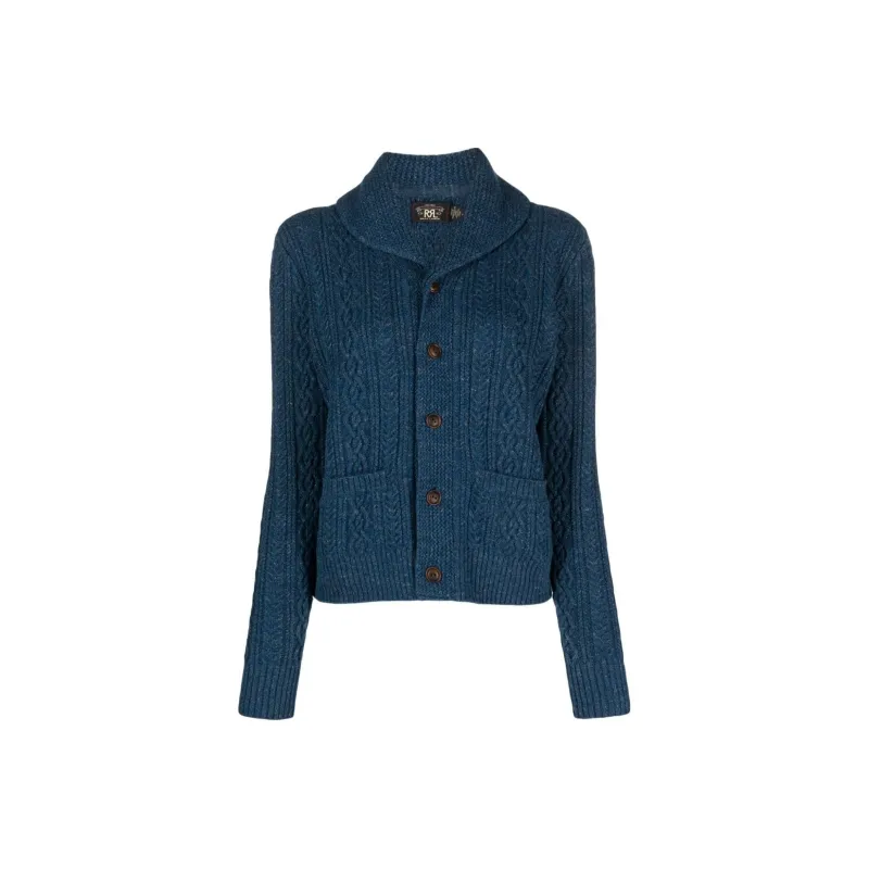 Ralph Lauren Rrl Shawl collar Cable knit Cardigan-0