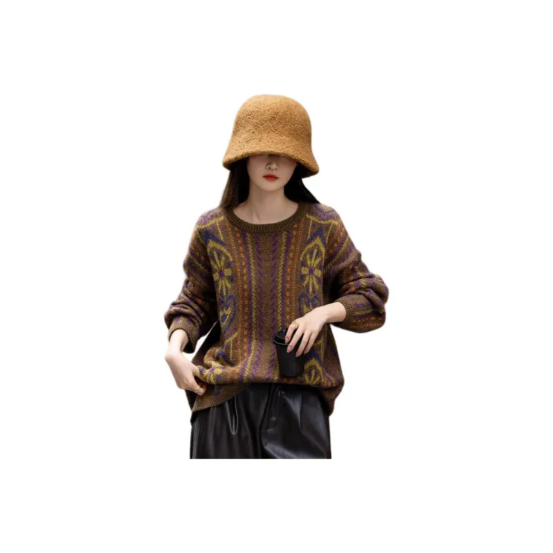 【dme】 Knitwear Women's Dark Camel-0