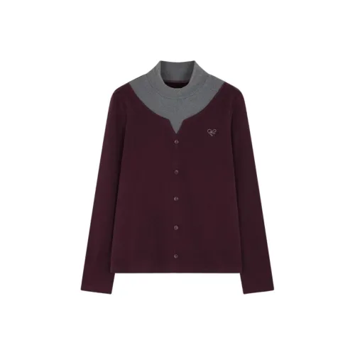 XWI Knitwear Women's Purple & Gray