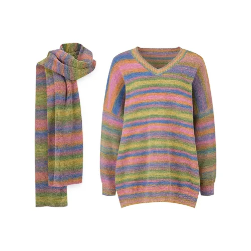 Girly Fancy Club Knitwear Women's Striped Knit