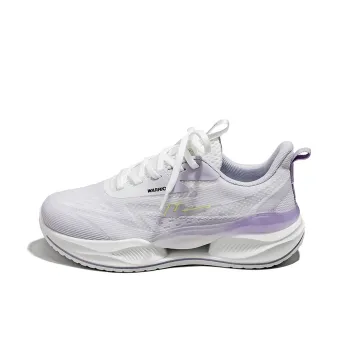 Warrior Anti Slip Wear Resistant Low Top Casual Running Shoes Women's Purple White