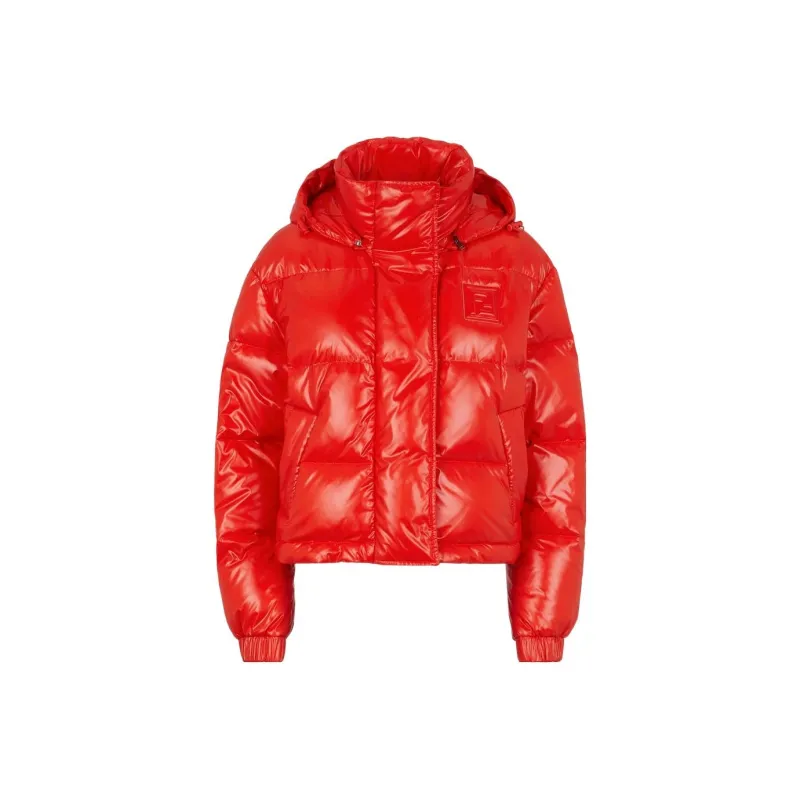FENDI FW22 Moderate Down Jacket Women's Bright Red-0