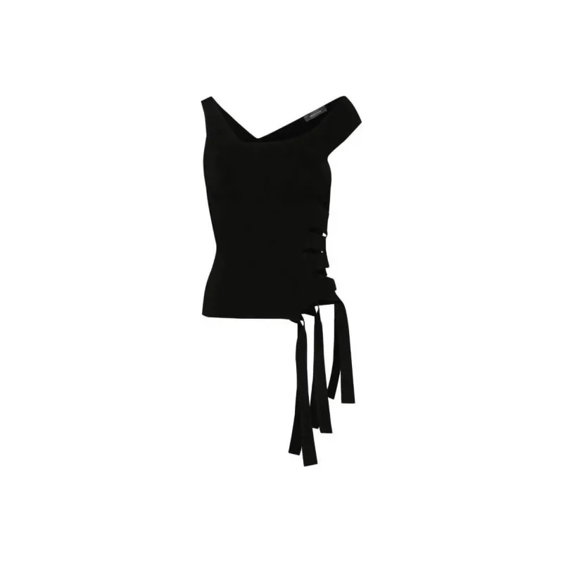 Mugler Bandage Knitted Top-0