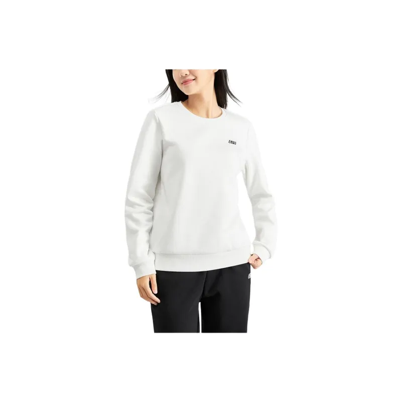 Skechers Colorful Sweatshirt Women's Marshmallow White-0