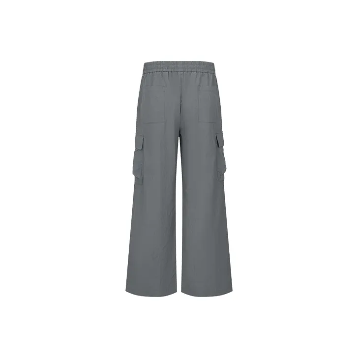 URBAN REVIVO Casual Pants Men's Warm Gray-1