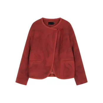 IHIMI Jackets Coats Women's Cherry Red