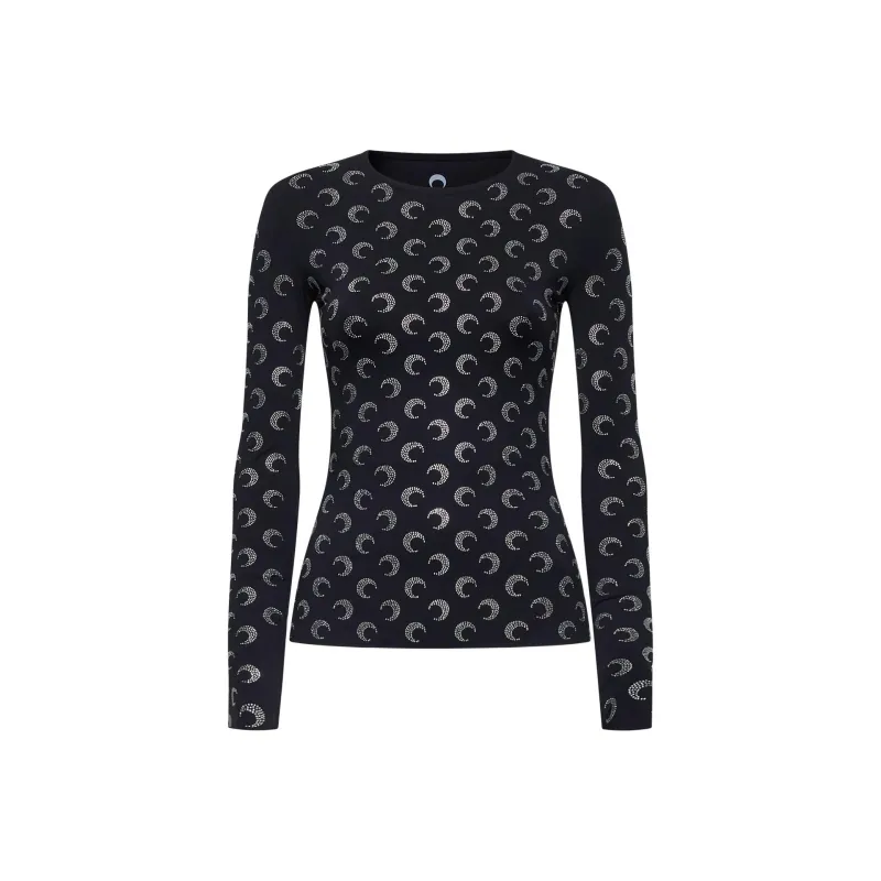 Marine Serre Moon Embellished Crewneck Top-0