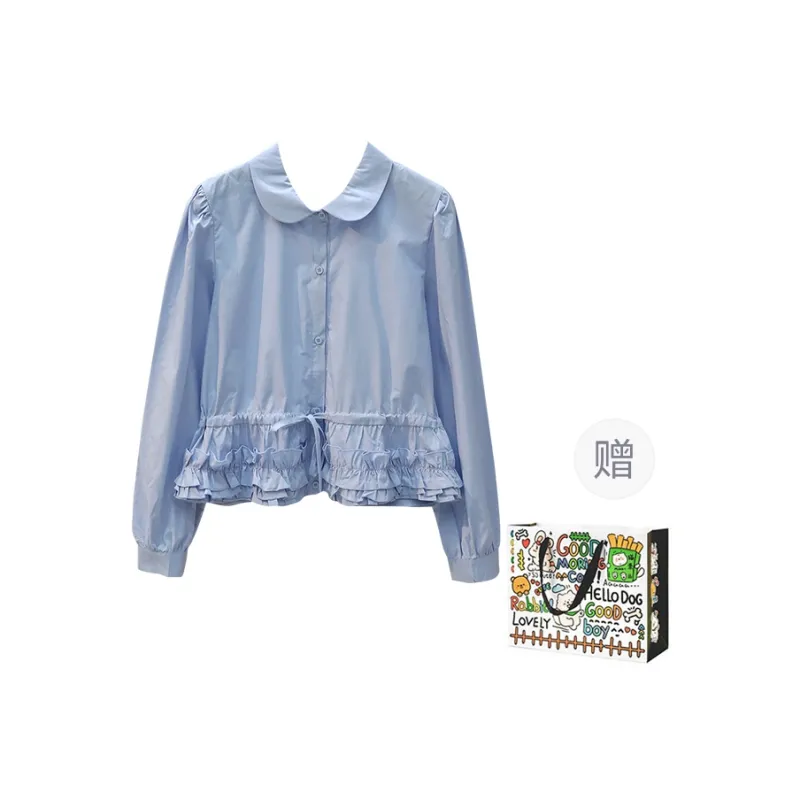 OURUOKE Shirts Women's-5