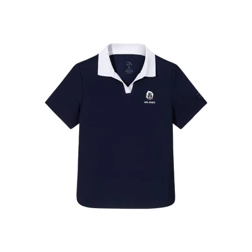 Anta Life Collection Sports Life Collection Polo Shirt Women's Maya Blue/Pure White