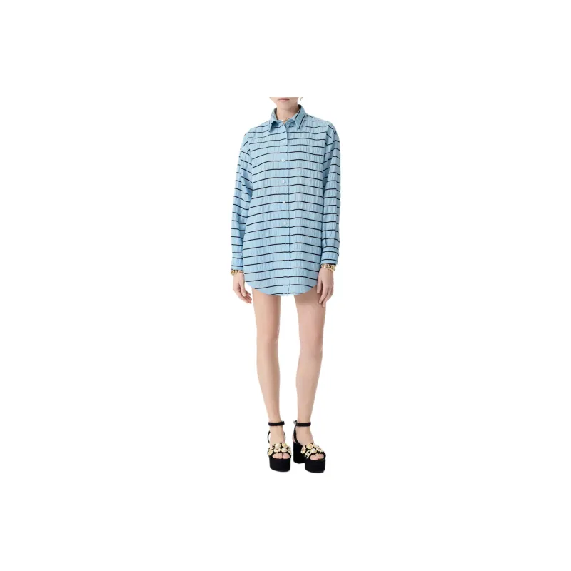 CHANEL 25S Spring Summer Collection Shirt Women's Blue-0