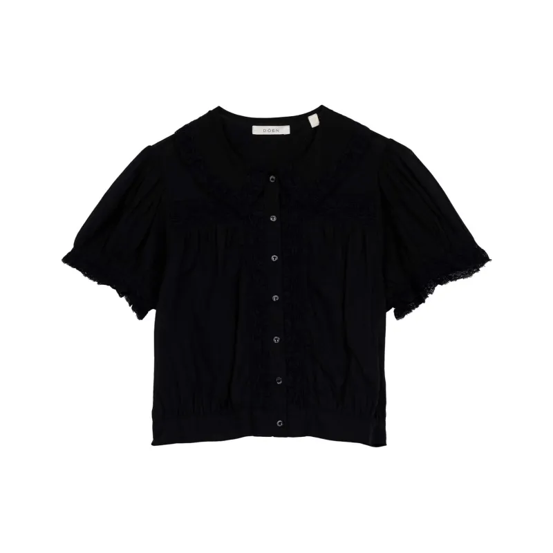 DOEN SKYLARK TOP Shirt Women's Black-0