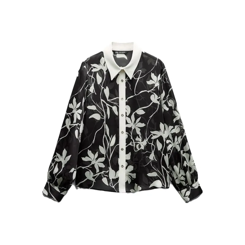 ZARA Shirts Women's Orange-0